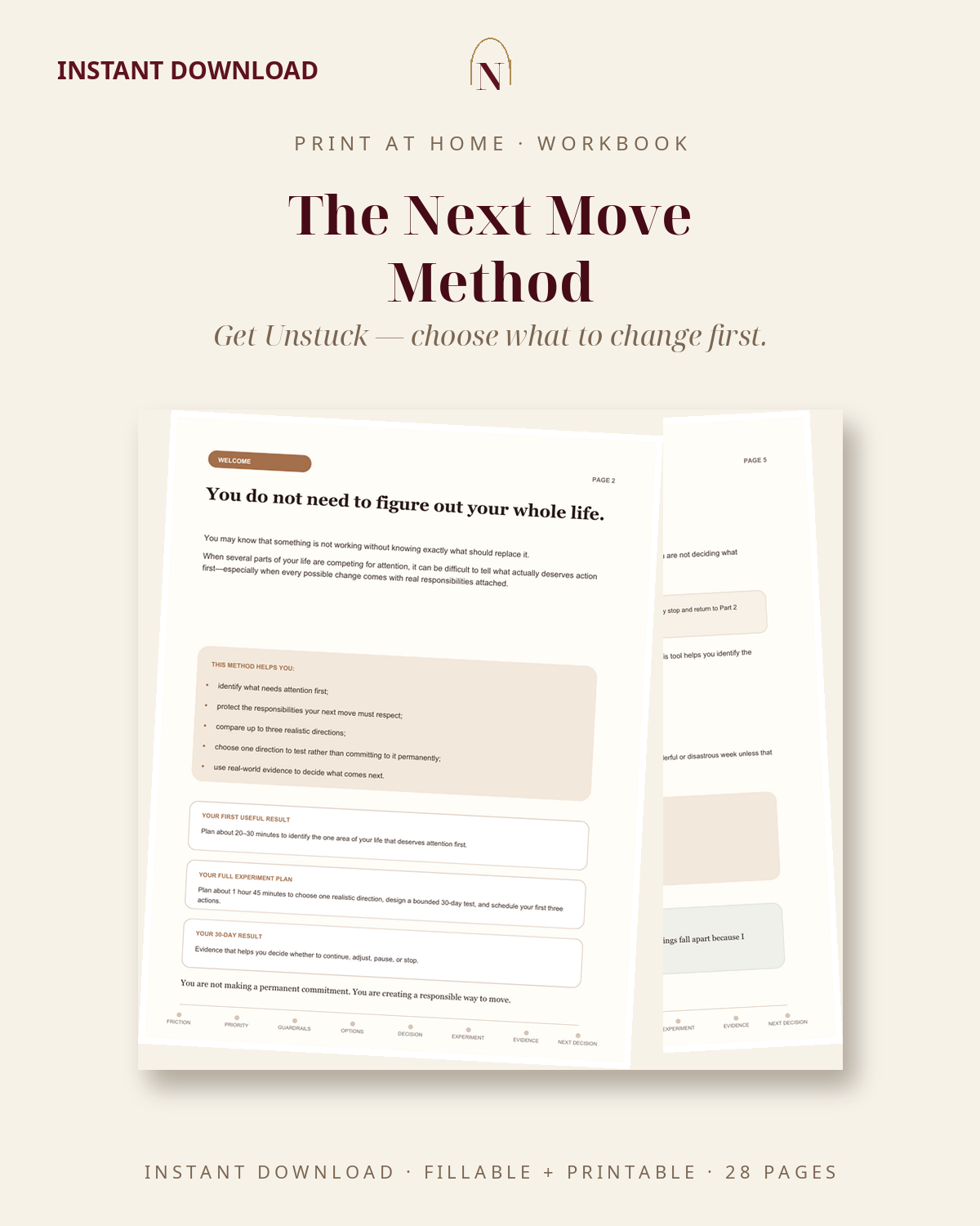 The Next Move Method — Get Unstuck Workbook